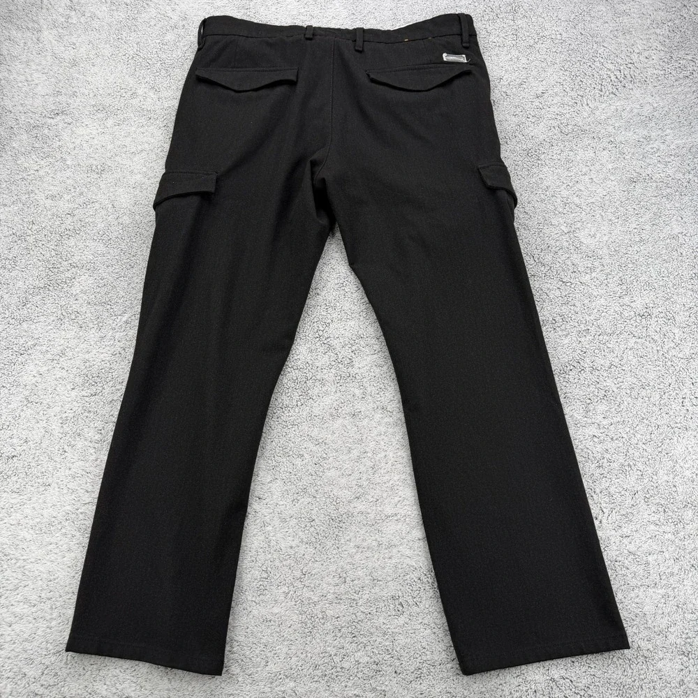 Hugo Boss Cargo Pants Mens 34 Black Slim Fit Orange Label Button Fly Trousers